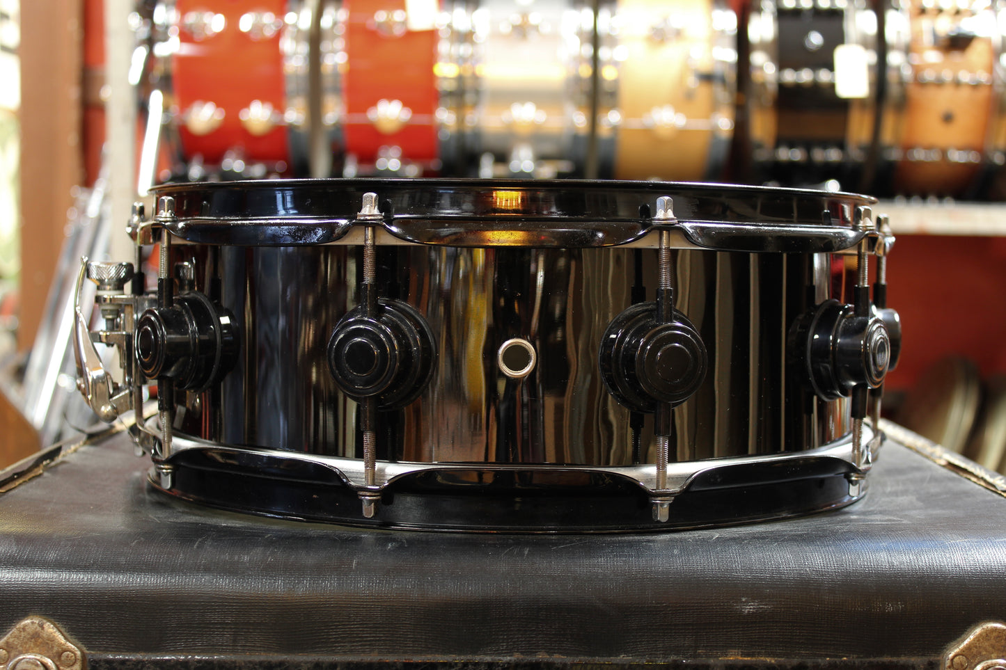 DW 5x14 Black Nickel Over Brass Snare Drum