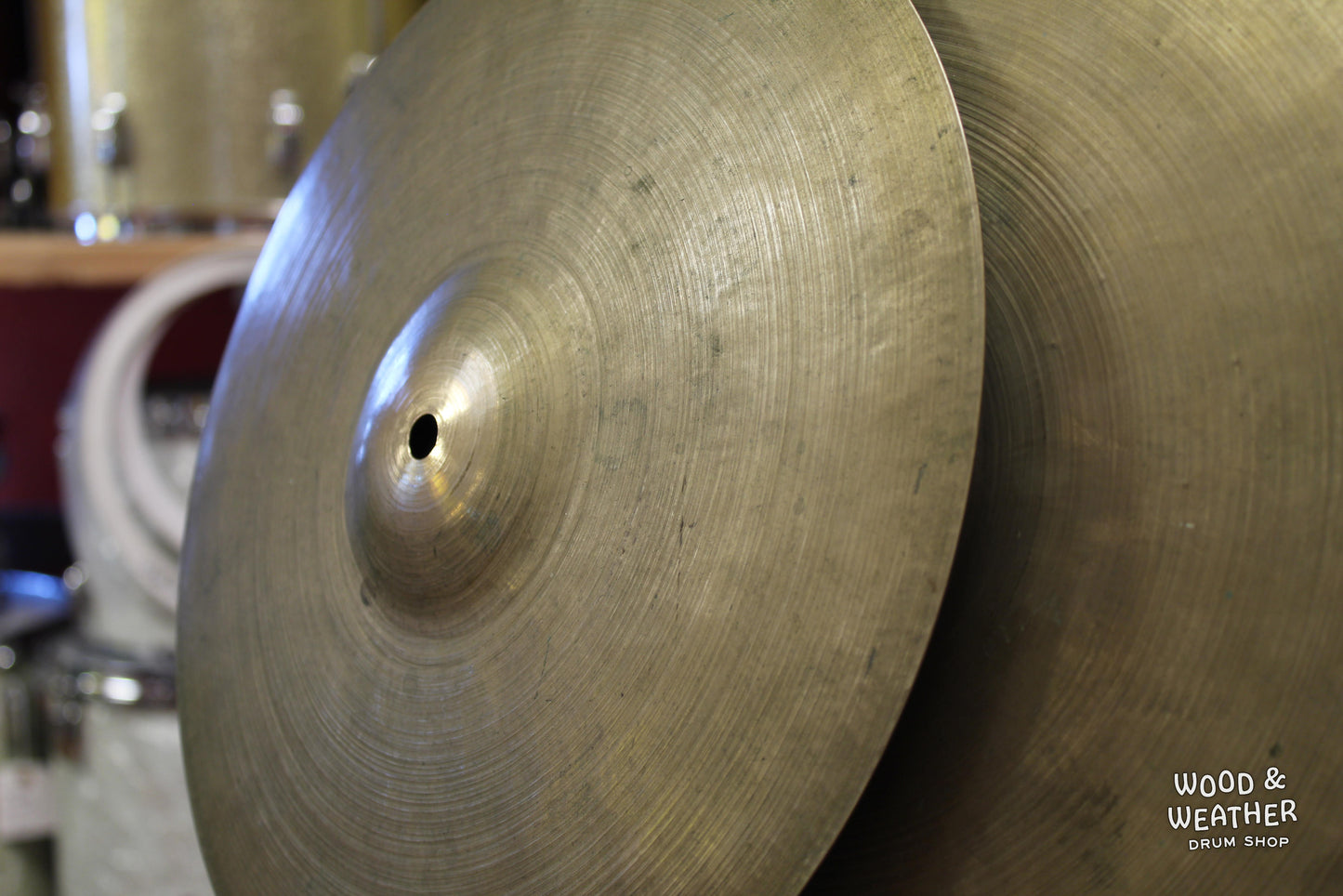 1950s K. Zildjian 13" Old Stamp IVa Hi-Hat Cymbals 650/660g