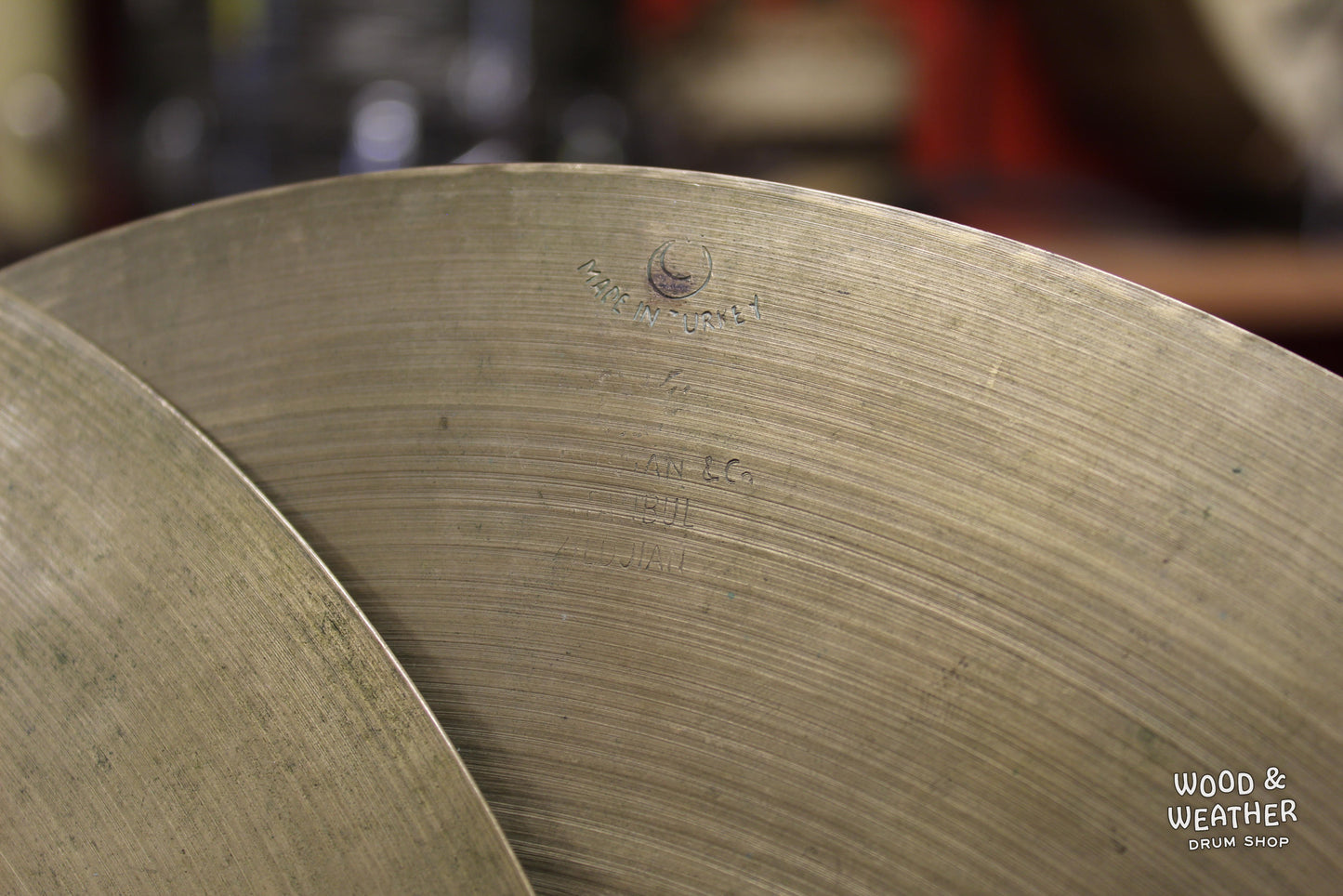 1950s K. Zildjian 13" Old Stamp IVa Hi-Hat Cymbals 650/660g