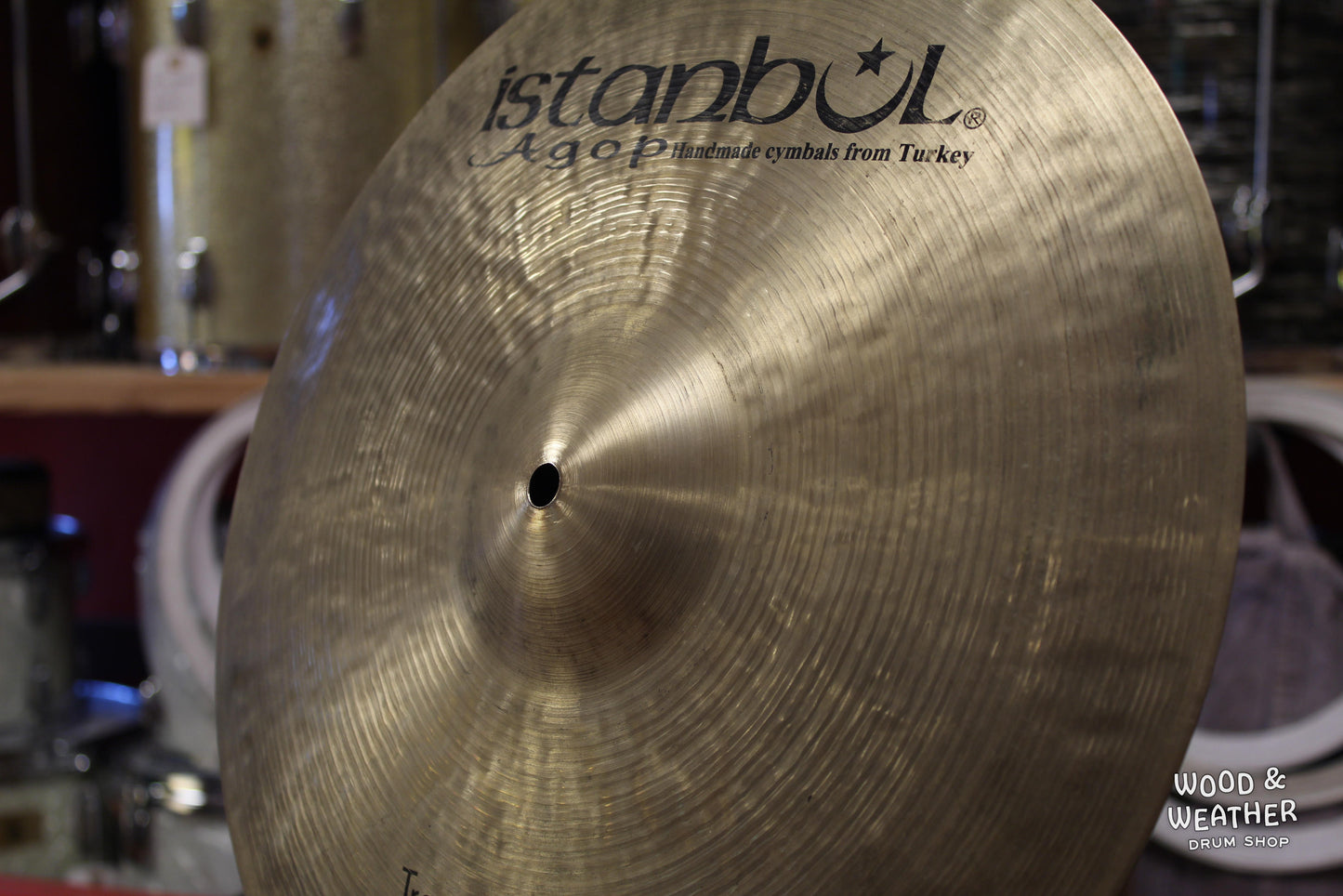 Used Istanbul Agop 16" Traditional Thin Crash Cymbal 901g
