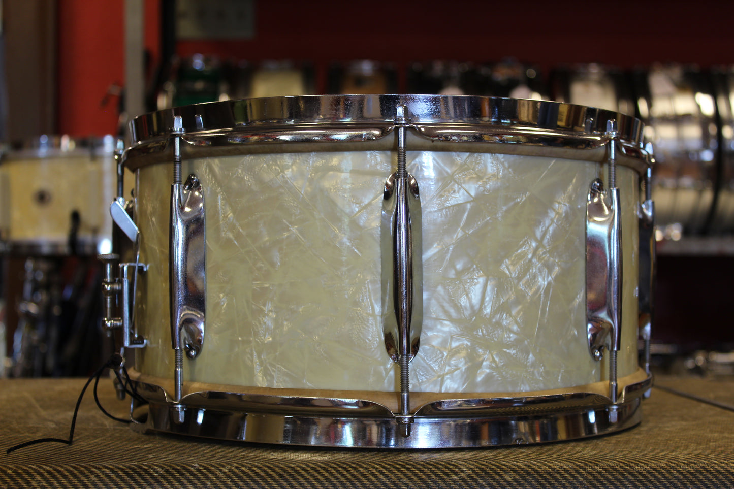 1940s WFL Classic Professional Outfit in White Marine Pearl 14x26 16x16 9x13 7x14