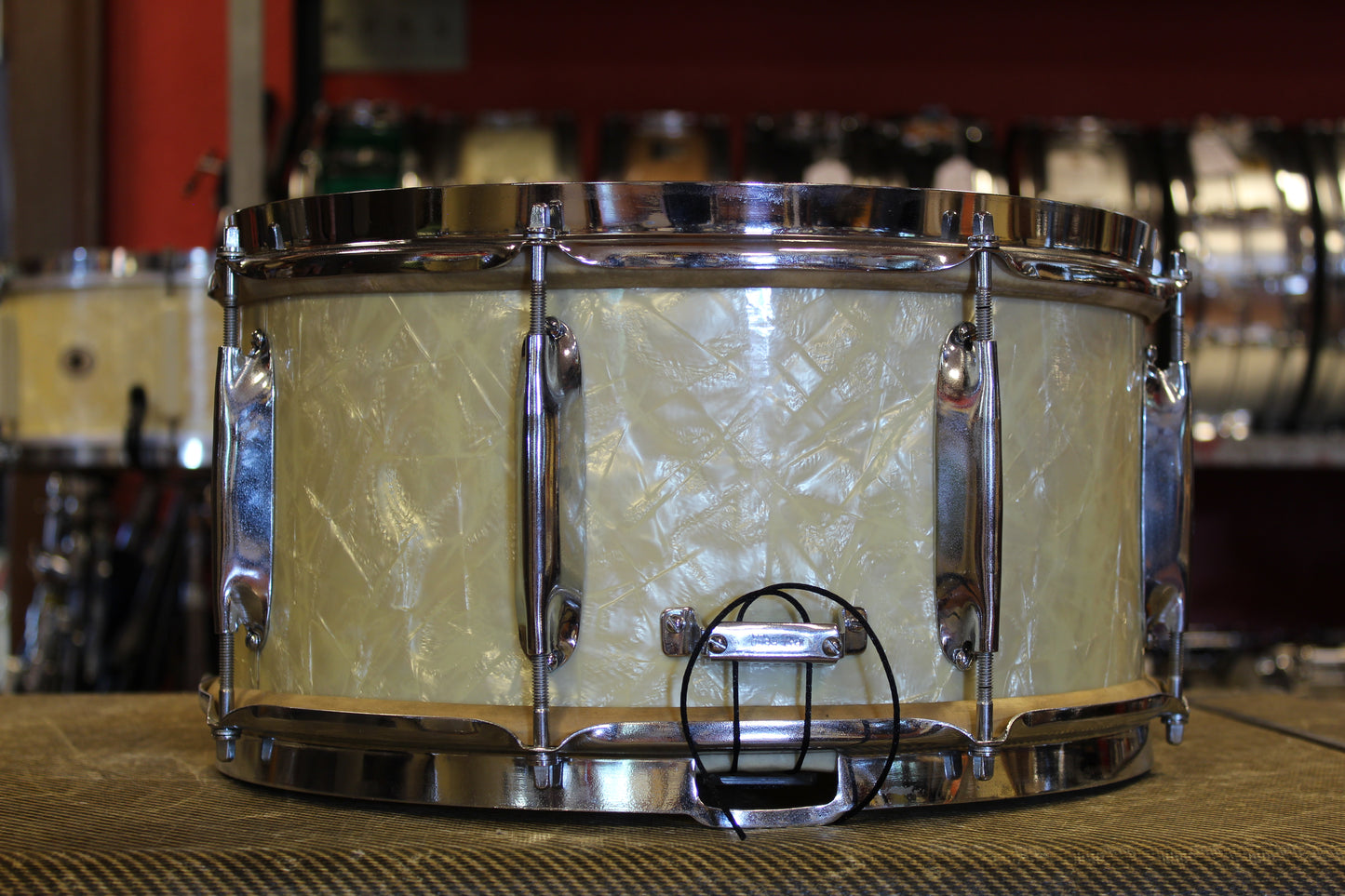 1940s WFL Classic Professional Outfit in White Marine Pearl 14x26 16x16 9x13 7x14