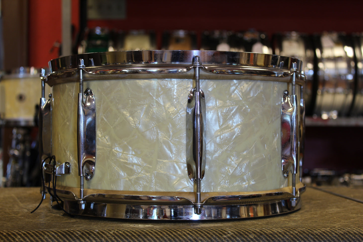 1940s WFL Classic Professional Outfit in White Marine Pearl 14x26 16x16 9x13 7x14
