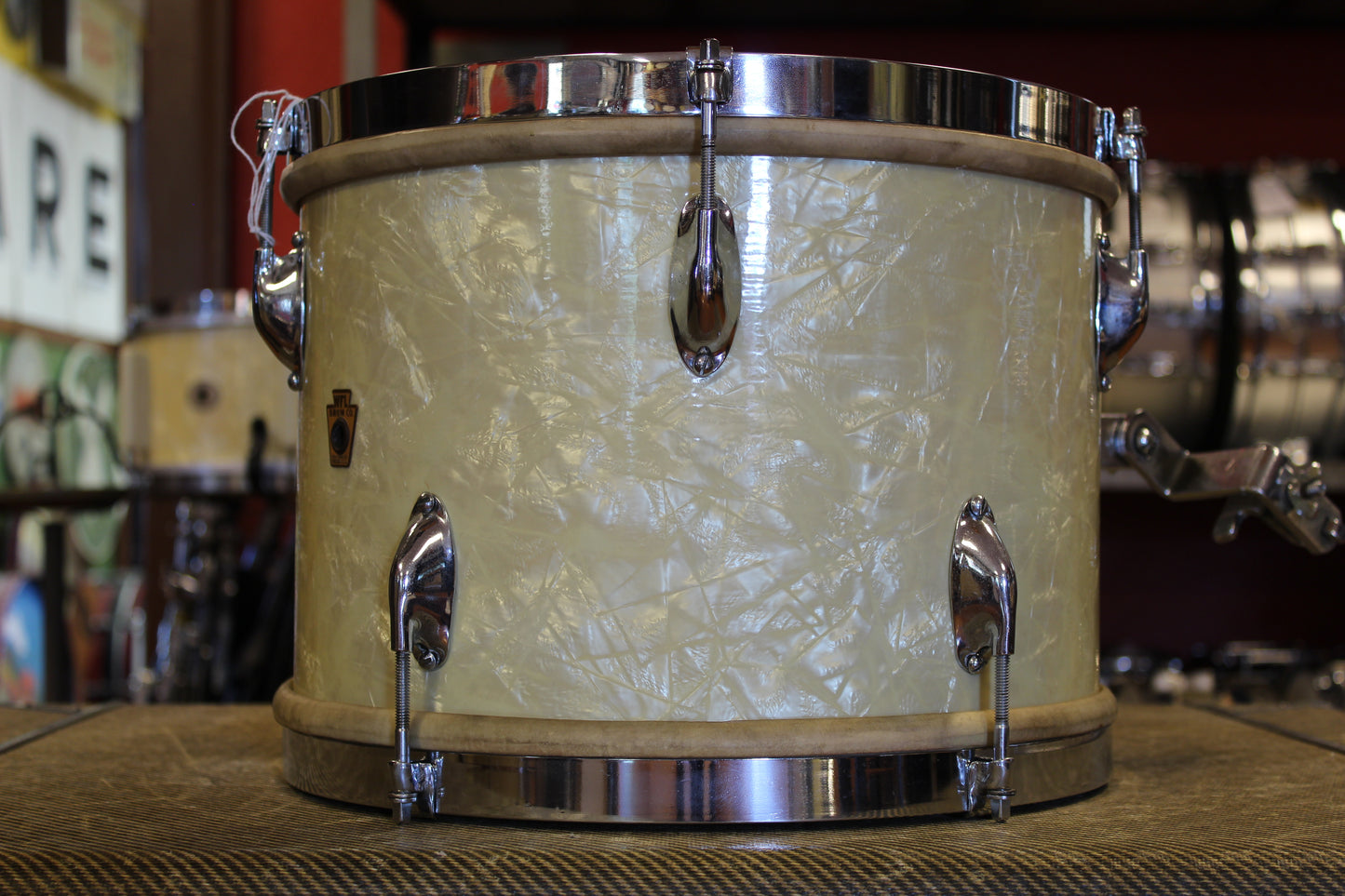 1940s WFL Classic Professional Outfit in White Marine Pearl 14x26 16x16 9x13 7x14