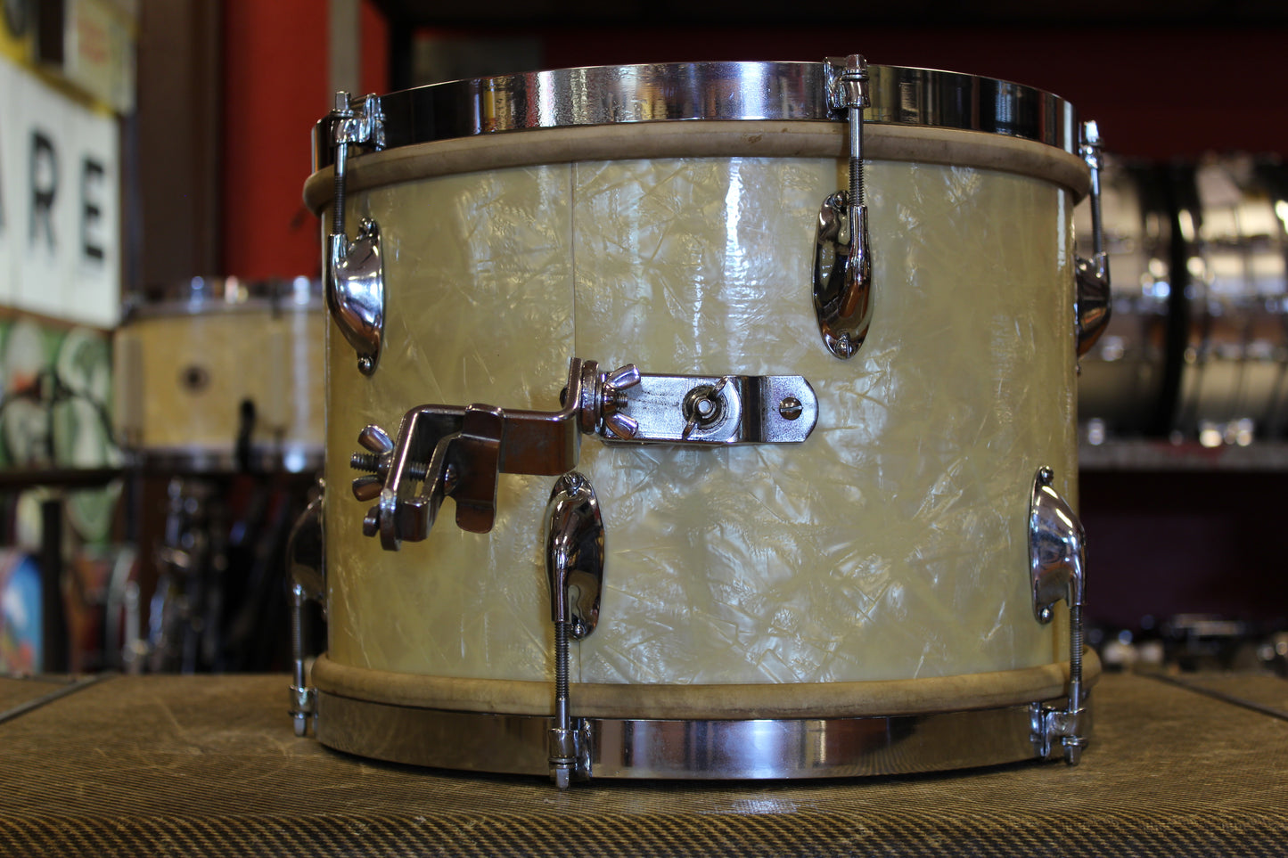 1940s WFL Classic Professional Outfit in White Marine Pearl 14x26 16x16 9x13 7x14