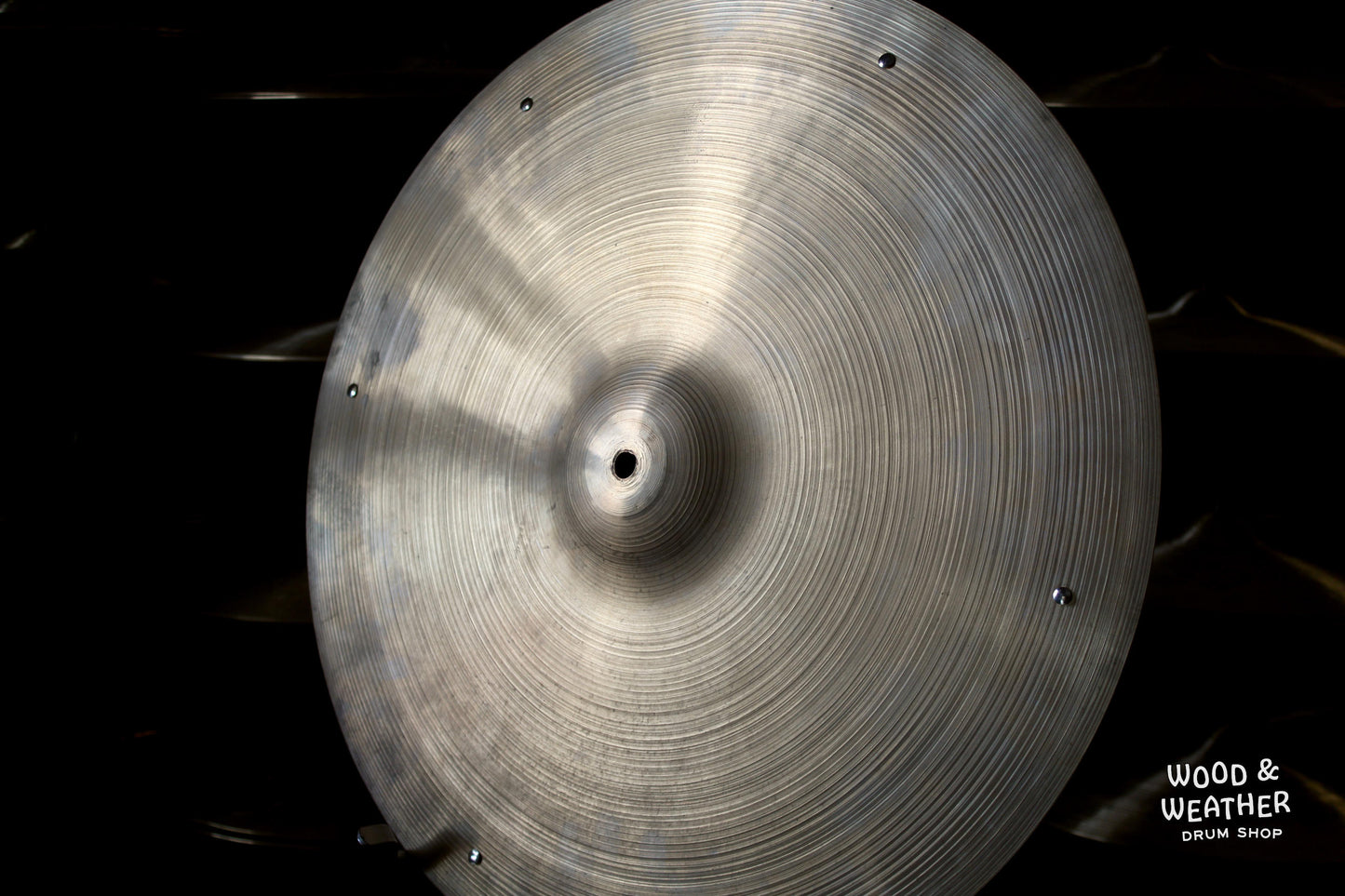 1960s A. Zildjian 20" Sizzle Ride Cymbal w/ Rivets 1920g