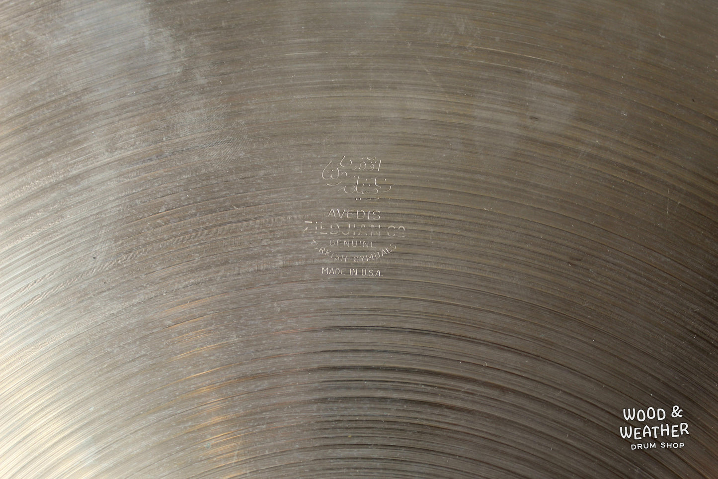 1960s A. Zildjian 20" Sizzle Ride Cymbal w/ Rivets 1920g