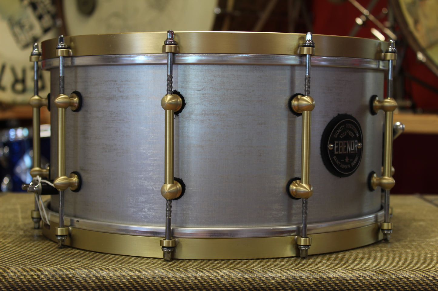 Ebenor Percussion 7"x14" Aluminum Heavy Feather Snare Drum