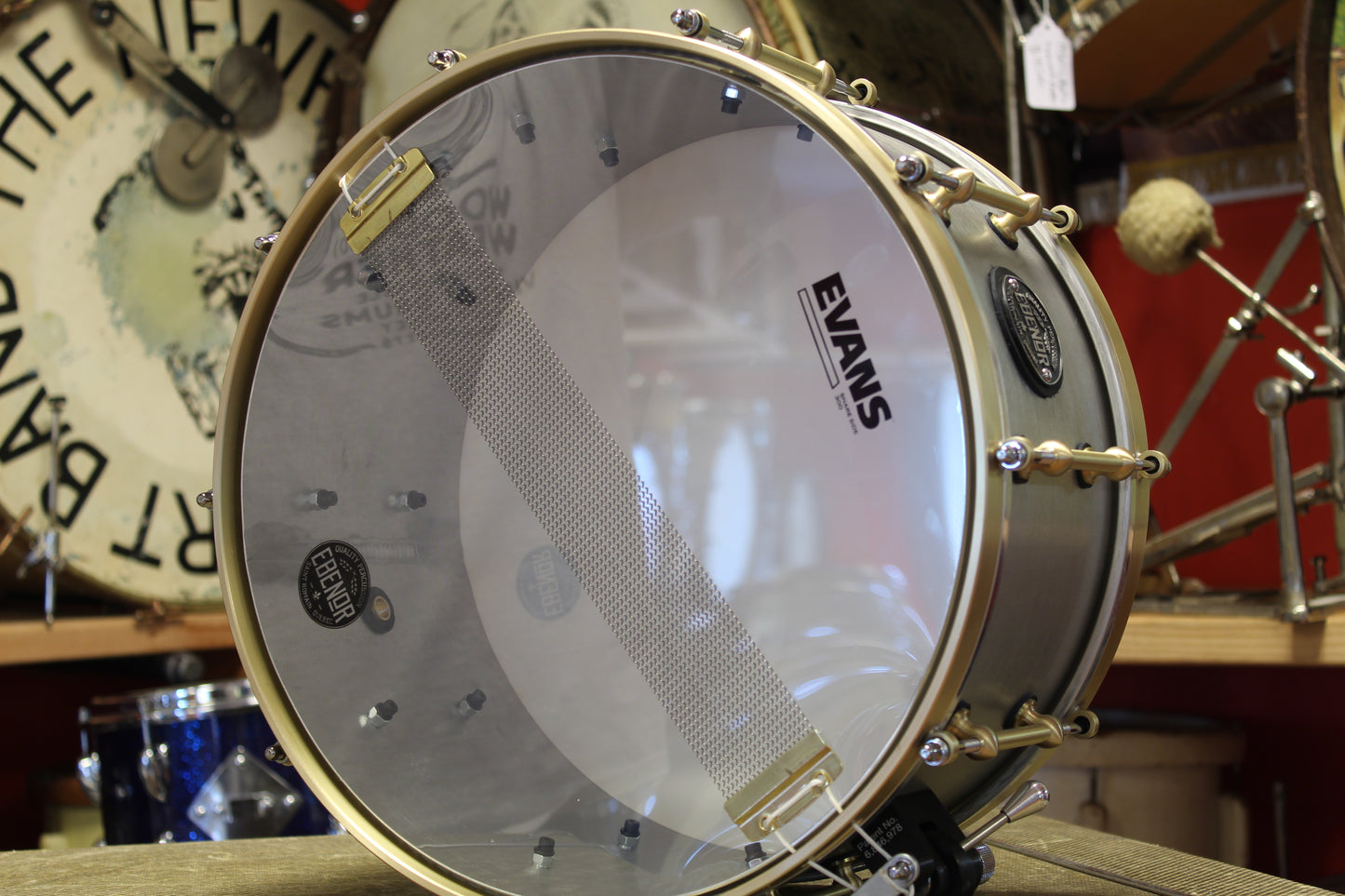 Ebenor Percussion 7"x14" Aluminum Heavy Feather Snare Drum