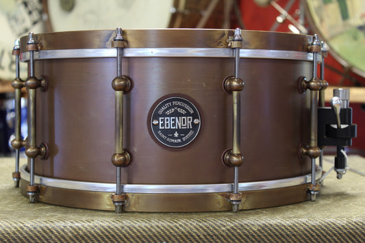 Ebenor Percussion 6.5"x14" Antique Brass Collection Snare Drum