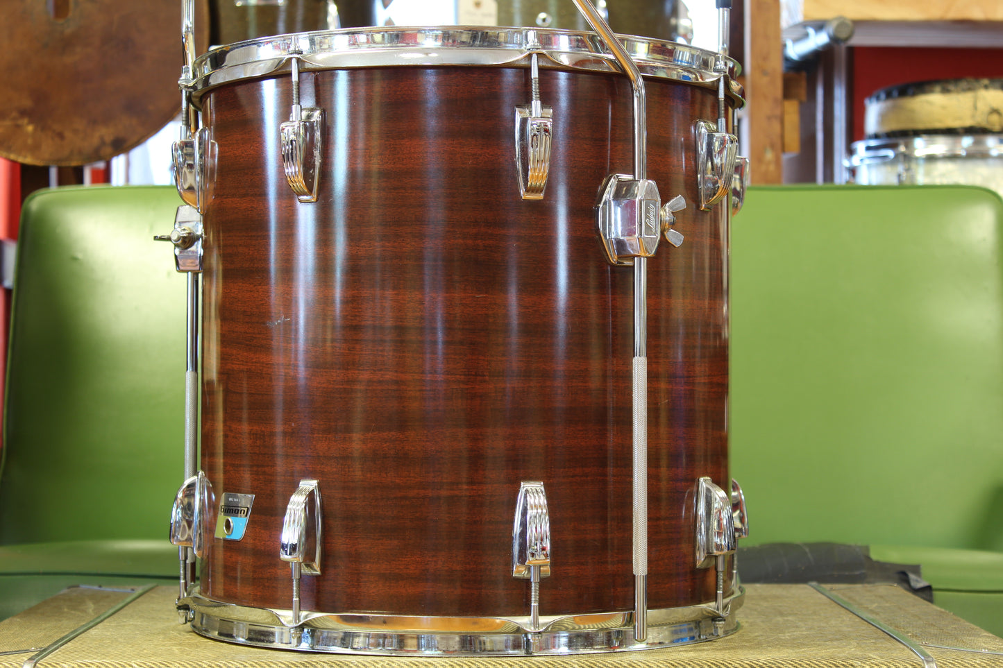 1970s Ludwig Super Classic in Mahogany Cortex 14x22 16x16 8x12