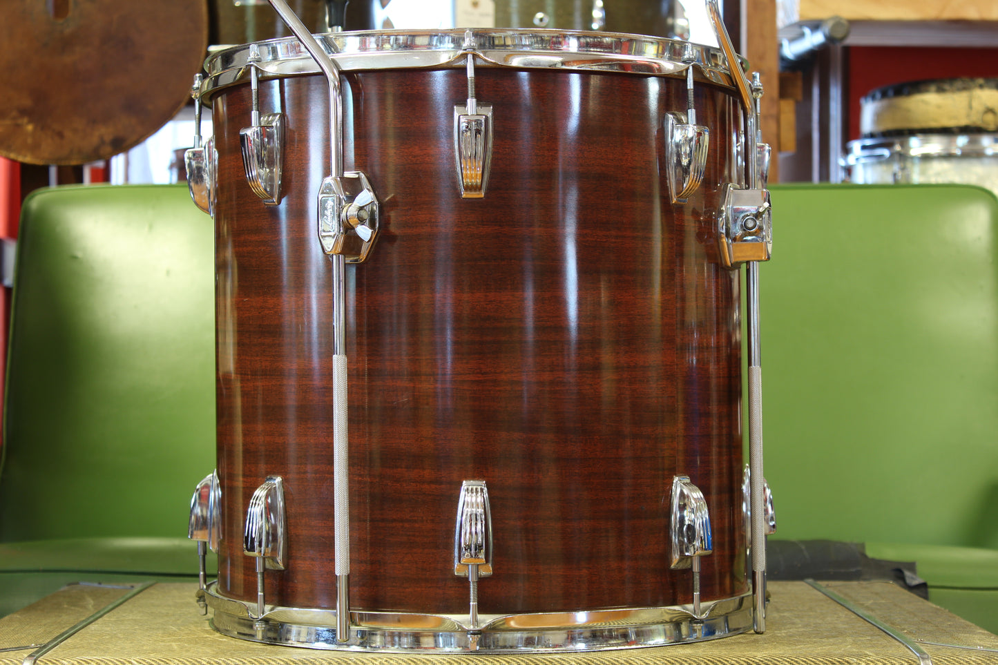 1970s Ludwig Super Classic in Mahogany Cortex 14x22 16x16 8x12