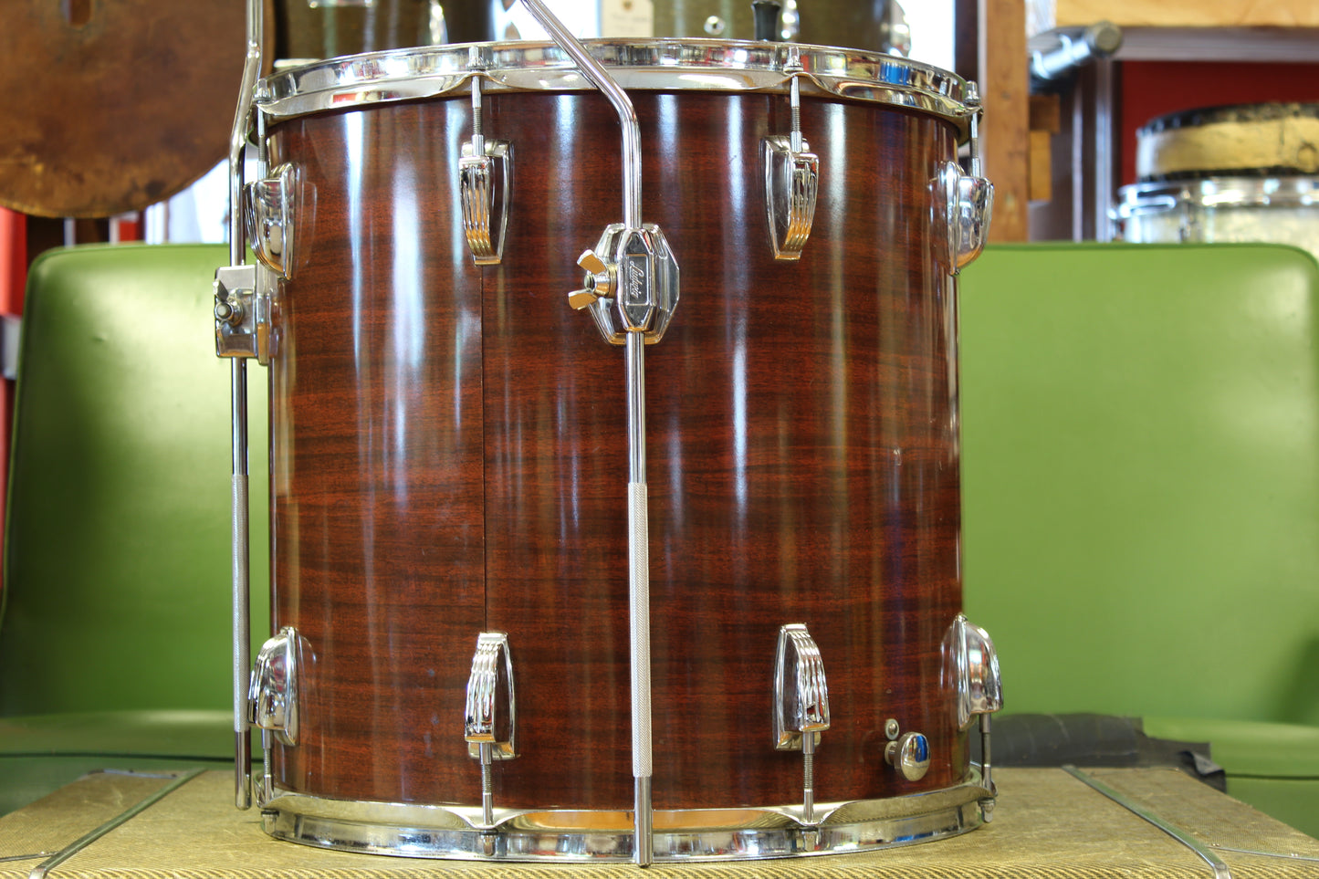 1970s Ludwig Super Classic in Mahogany Cortex 14x22 16x16 8x12
