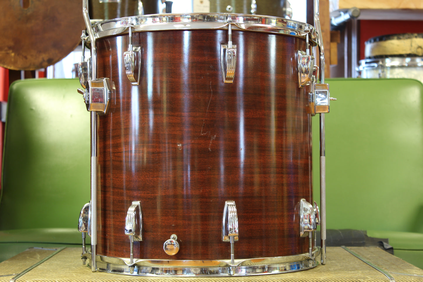 1970s Ludwig Super Classic in Mahogany Cortex 14x22 16x16 8x12
