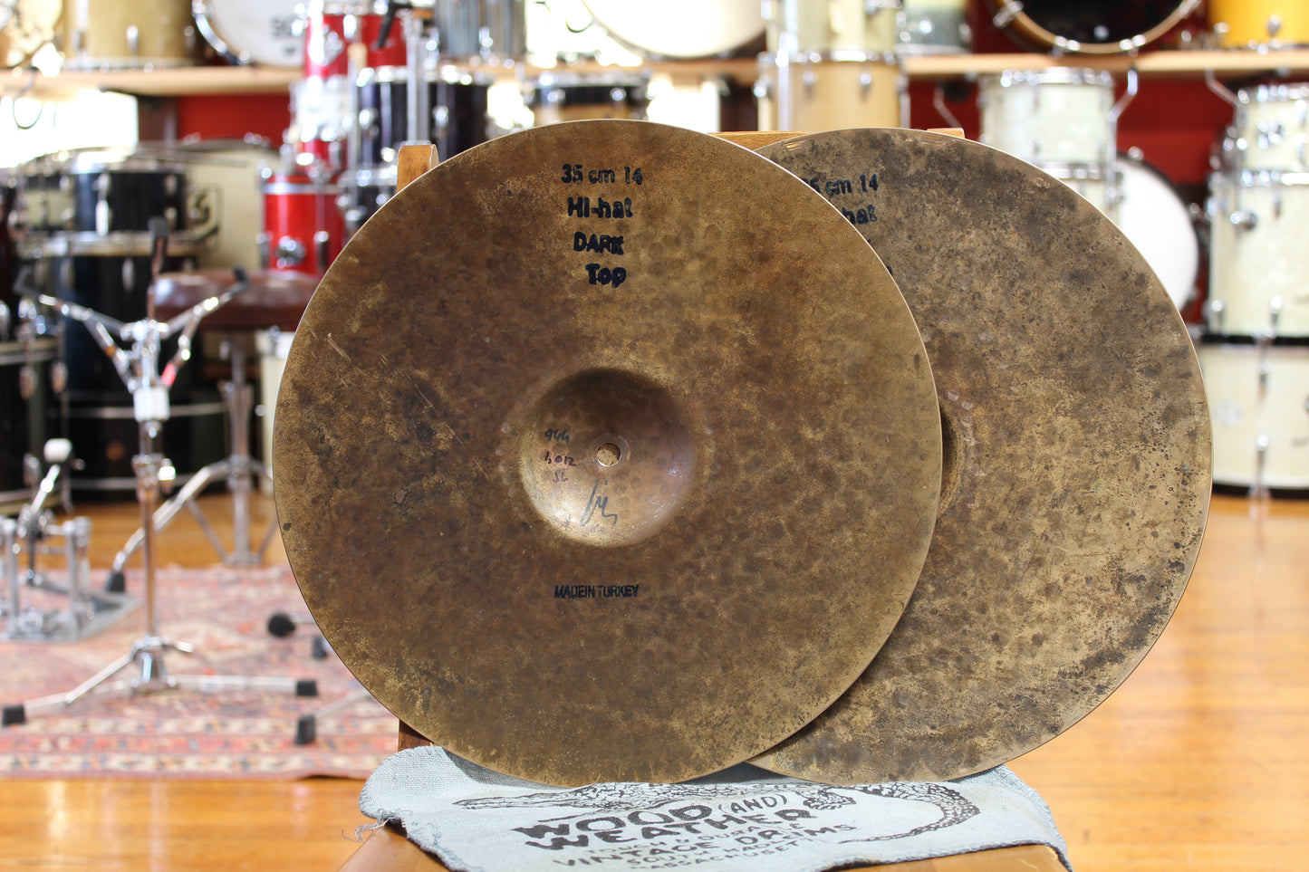 Bosphorus 14" Turk Dark Hi-Hats 1006/1170g - Used