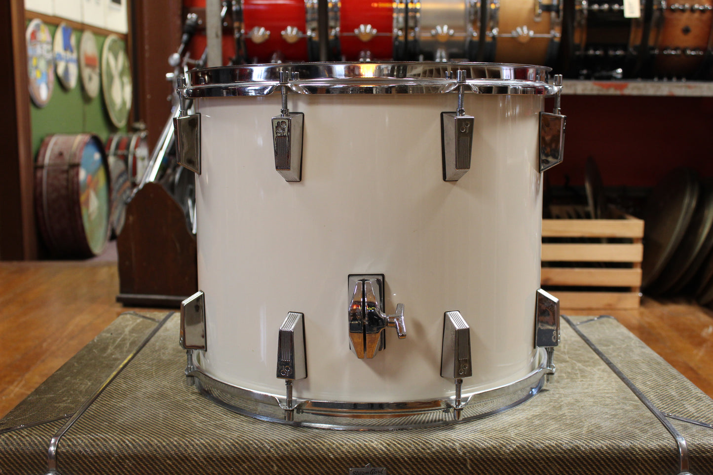 1980s Sonorlite 13x16 Floor Tom in White Lacquer
