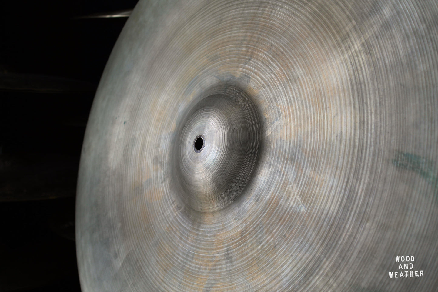 1950s A. Zildjian 24" Large Stamp Hollow Block Ride Cymbal 3080g