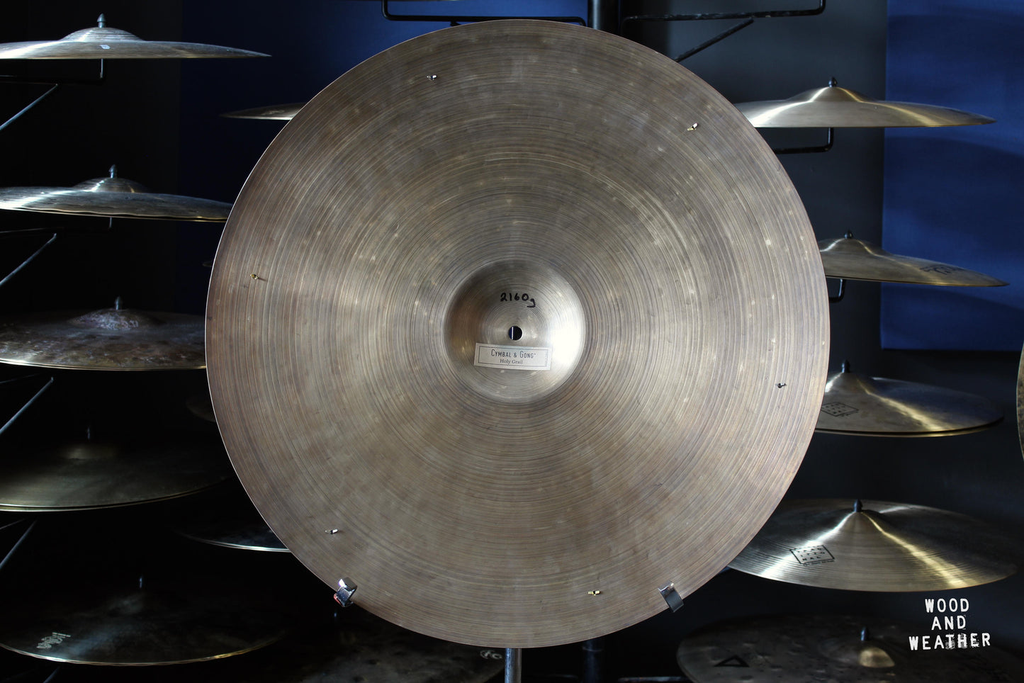 Used Cymbal & Gong Holy Grail 22" Ride Cymbal w/ Rivets 2160g