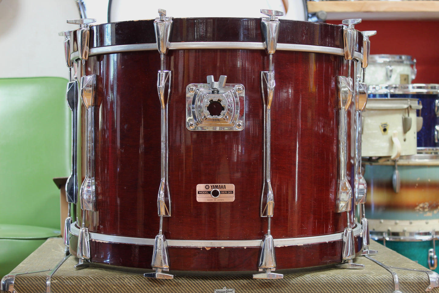 1985 Yamaha Recording Custom in Cherry Wood 14x22 16x16 9x13 8x12