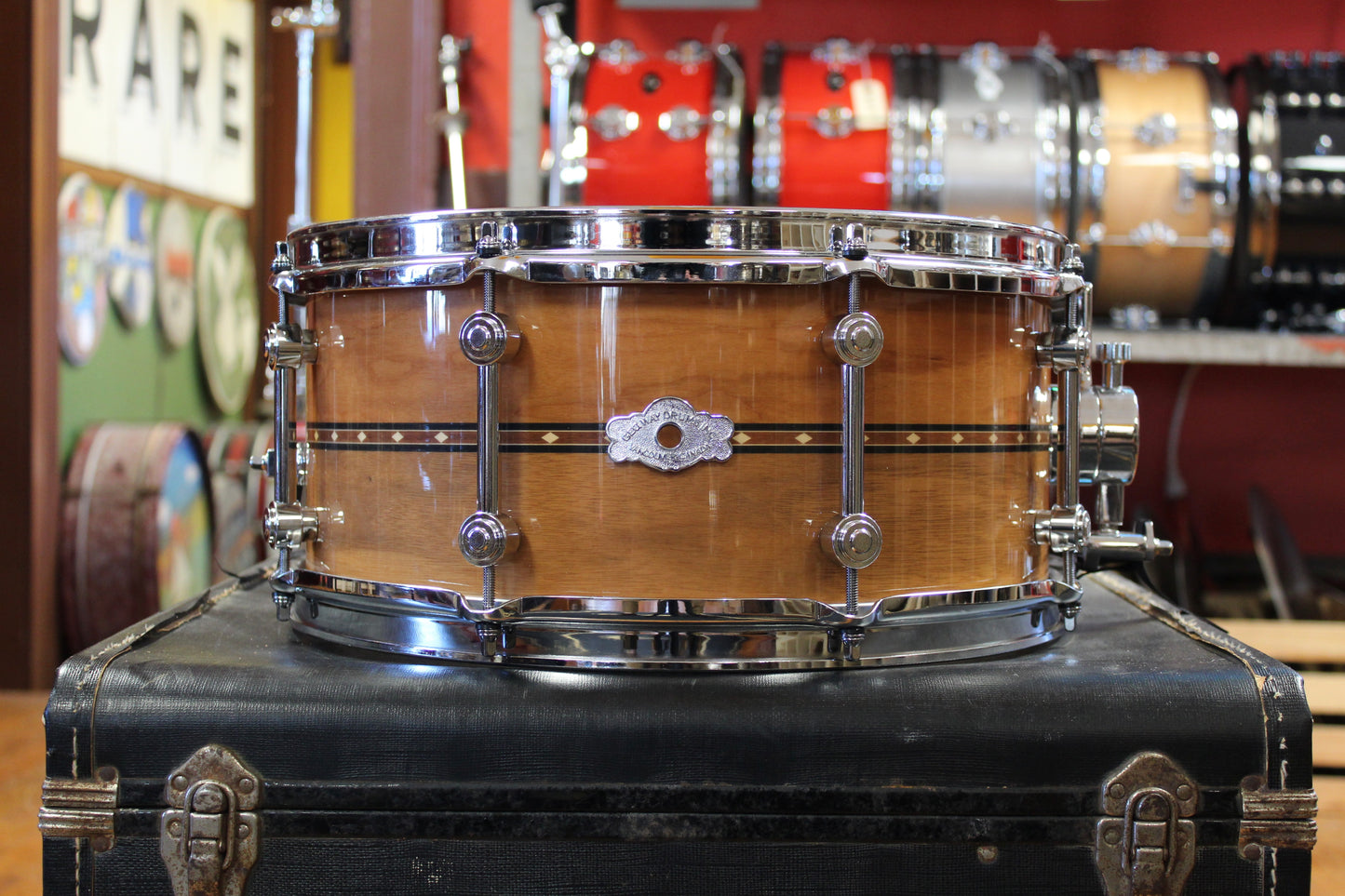 George Way Aristocrat 6.5x14 Transition Model Snare Drum in Cherry