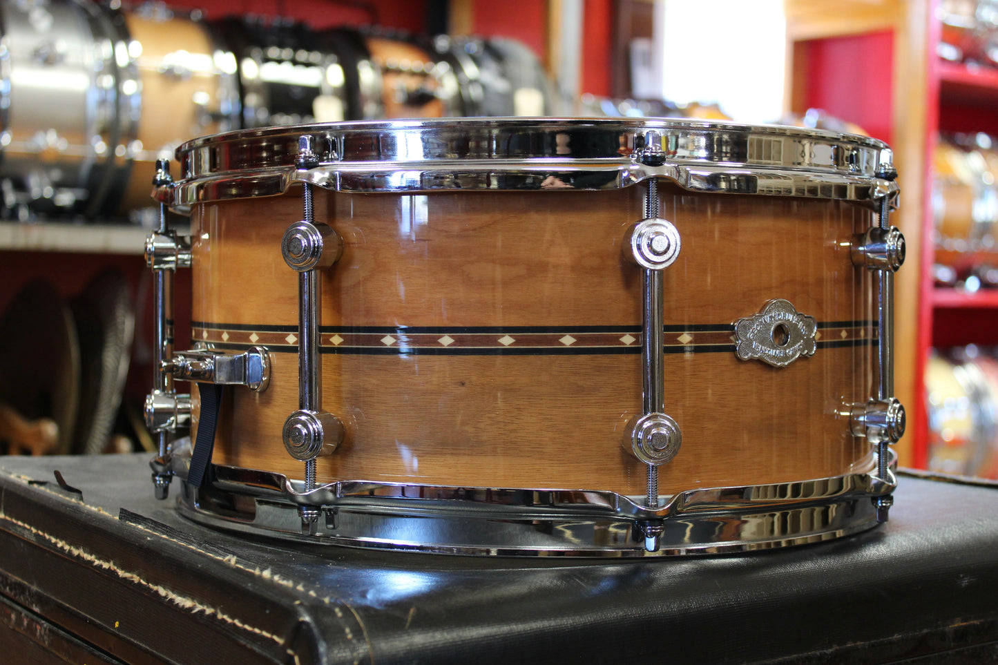 George Way Aristocrat 6.5x14 Transition Model Snare Drum in Cherry