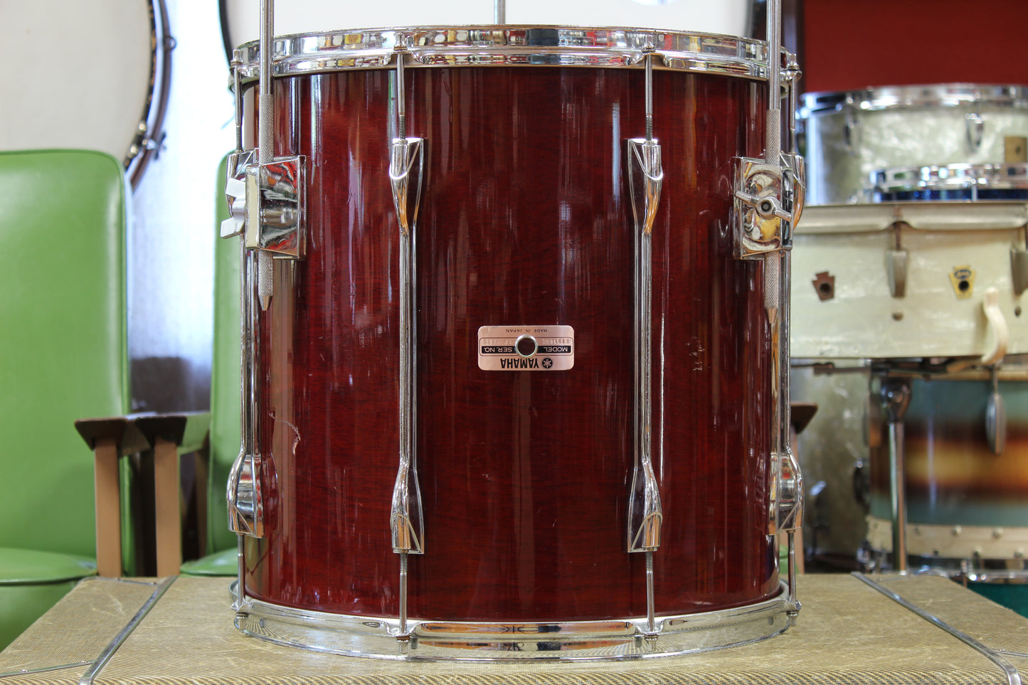 1985 Yamaha Recording Custom in Cherry Wood 14x22 16x16 9x13 8x12