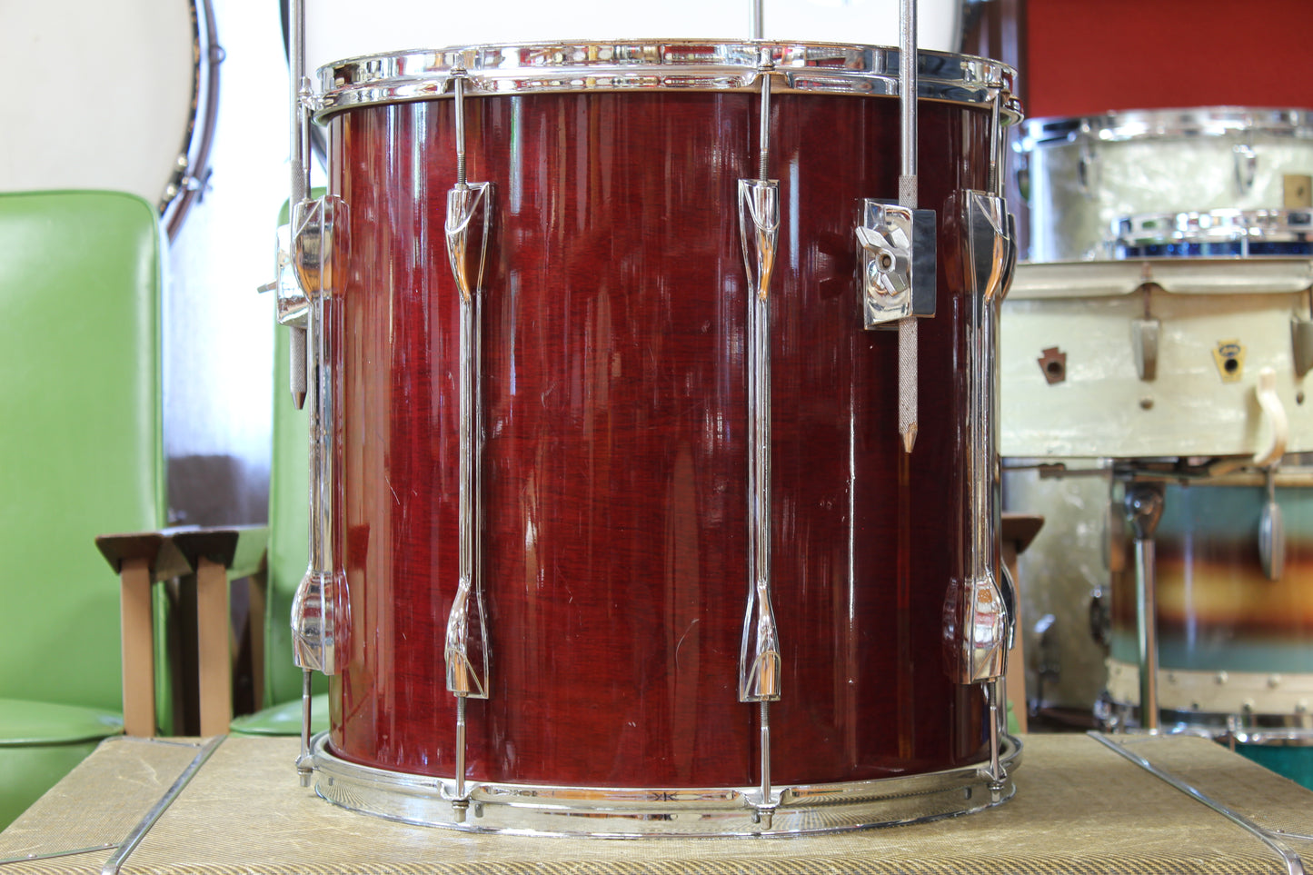 1985 Yamaha Recording Custom in Cherry Wood 14x22 16x16 9x13 8x12