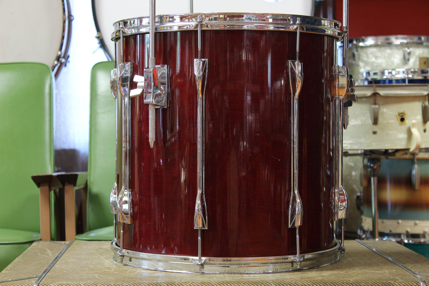 1985 Yamaha Recording Custom in Cherry Wood 14x22 16x16 9x13 8x12