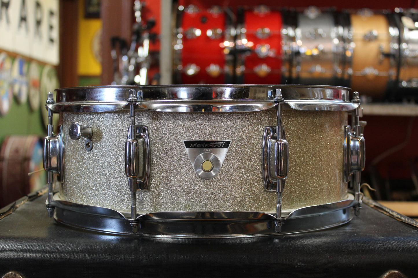 1968 Ludwig Standard Snare Drum 5.5"x14" in Silver Mist