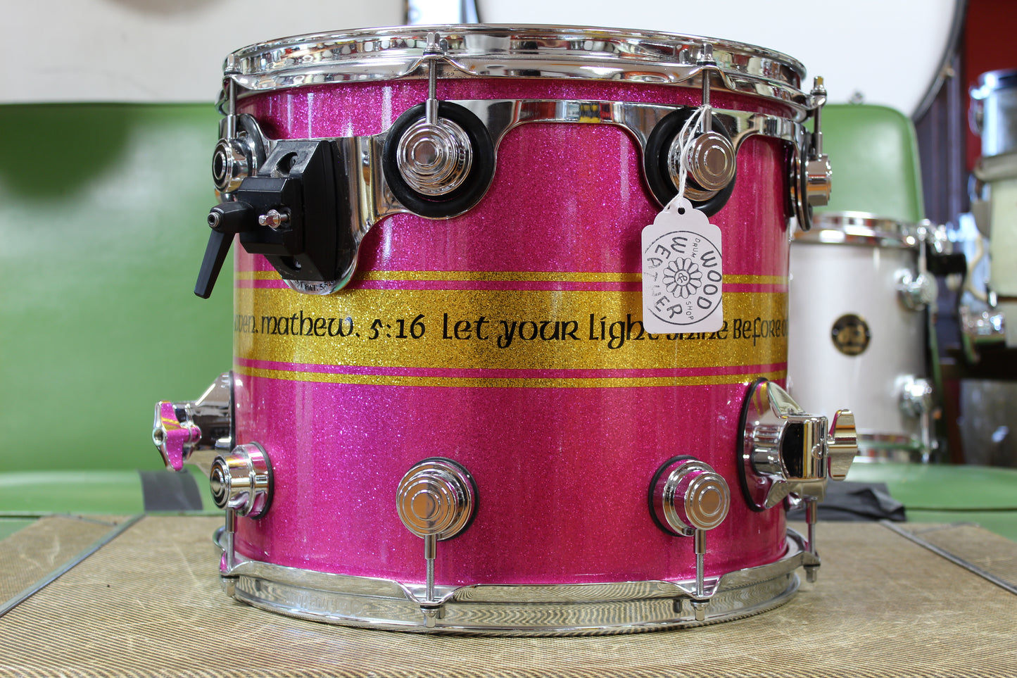 2000s DW Collectors Exotic VLX in Pink Glitter / Bible Verse