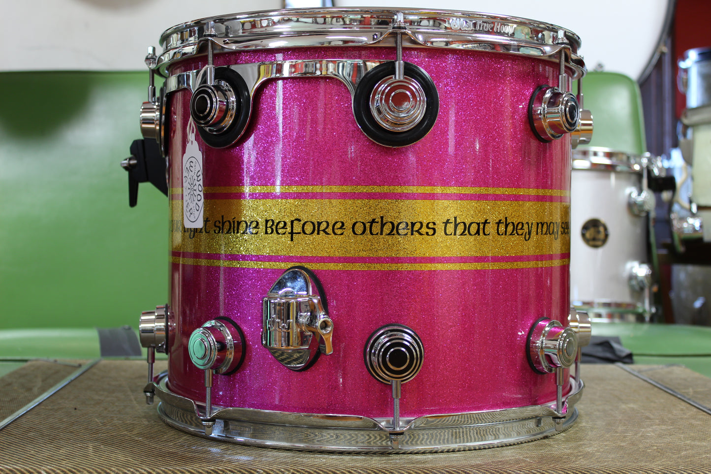 2000s DW Collectors Exotic VLX in Pink Glitter / Bible Verse