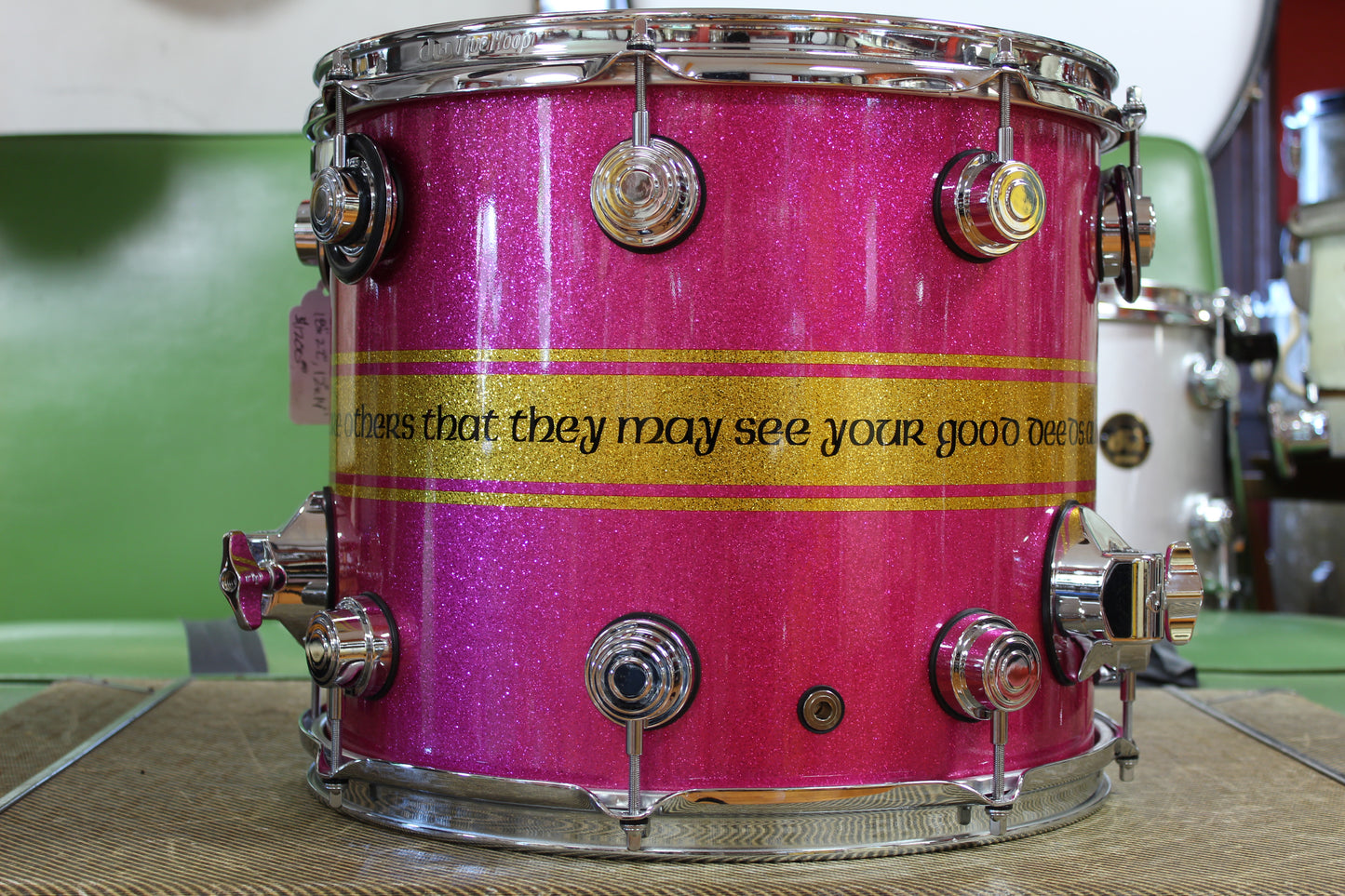2000s DW Collectors Exotic VLX in Pink Glitter / Bible Verse