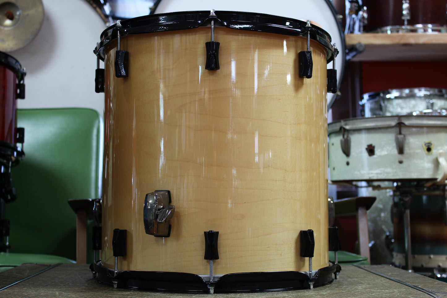 1999 Noble & Cooley CD Maple 15"x15" Floor Tom in Natural Maple