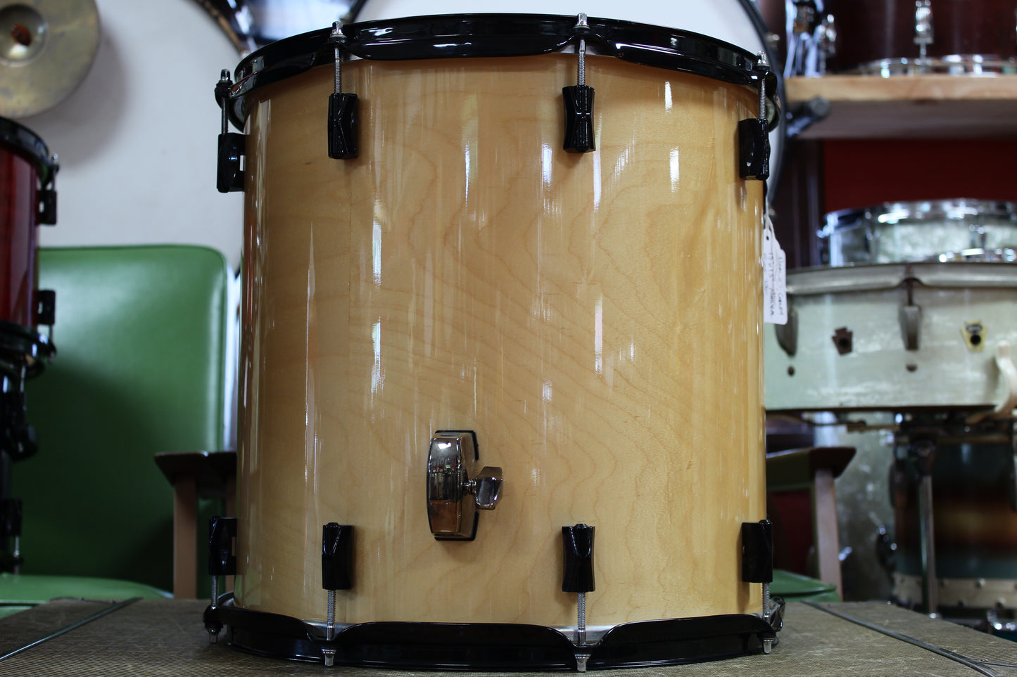1999 Noble & Cooley CD Maple 15"x15" Floor Tom in Natural Maple