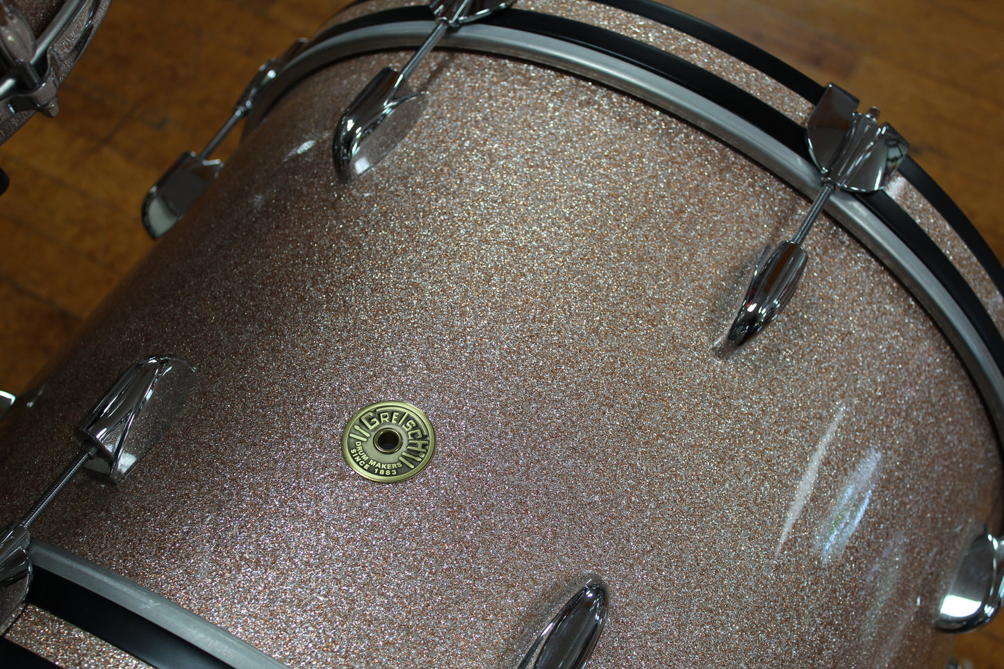 Gretsch USA Custom in Champagne Sparkle 14x20 14x14 8x12