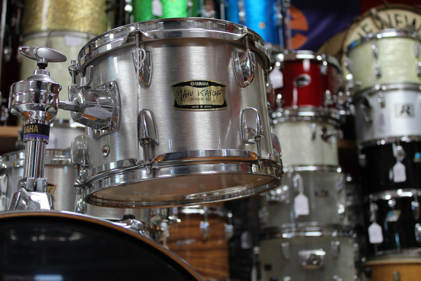 Yamaha Manu Katche HipGig Junior Kit in Silver 15x16 12x13 5x12 7x10