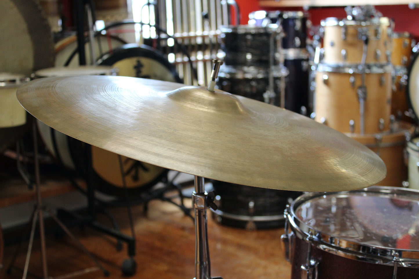 1950s A. Zildjian 22" Block Stamp Style Ride 2400g - Repaired