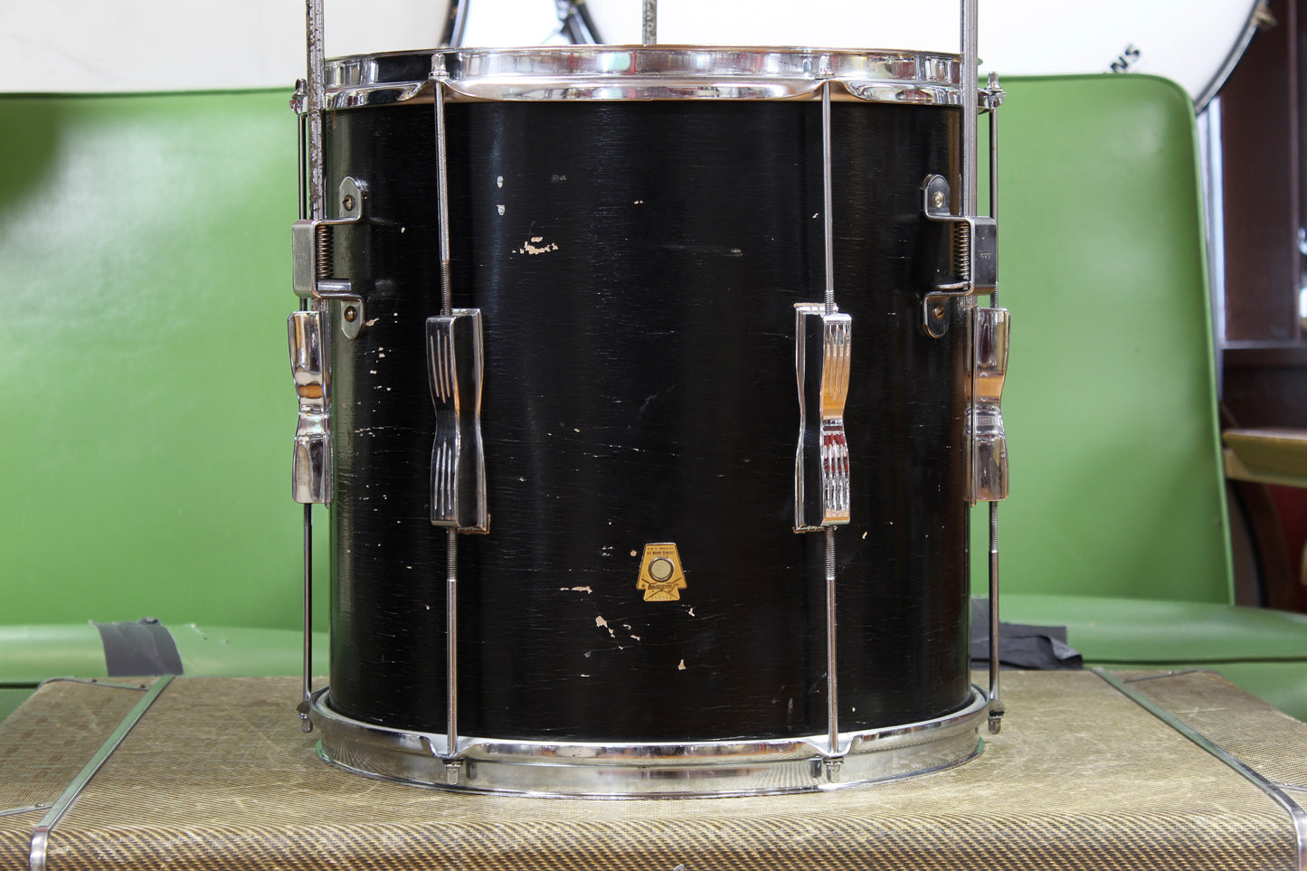 1966 Ludwig Club Date in Black Lacquer 14x20 14x14 8x12