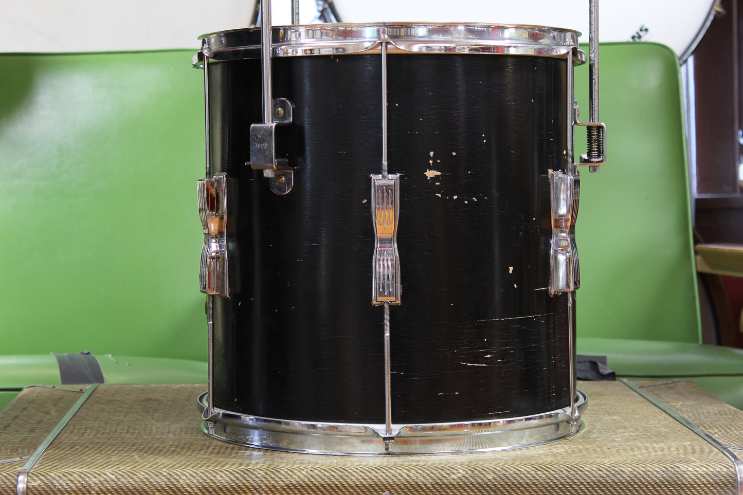 1966 Ludwig Club Date in Black Lacquer 14x20 14x14 8x12