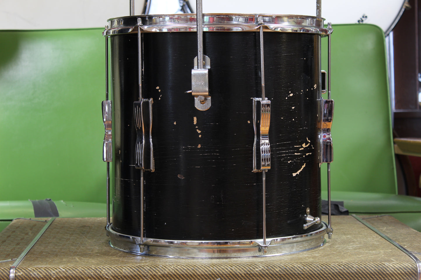 1966 Ludwig Club Date in Black Lacquer 14x20 14x14 8x12