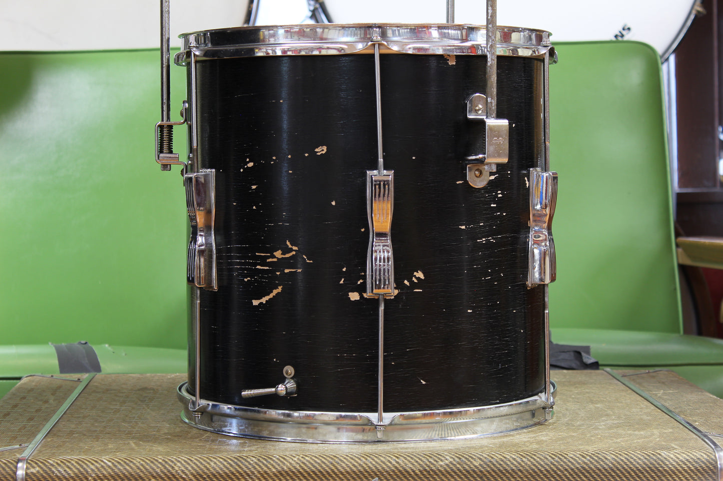 1966 Ludwig Club Date in Black Lacquer 14x20 14x14 8x12