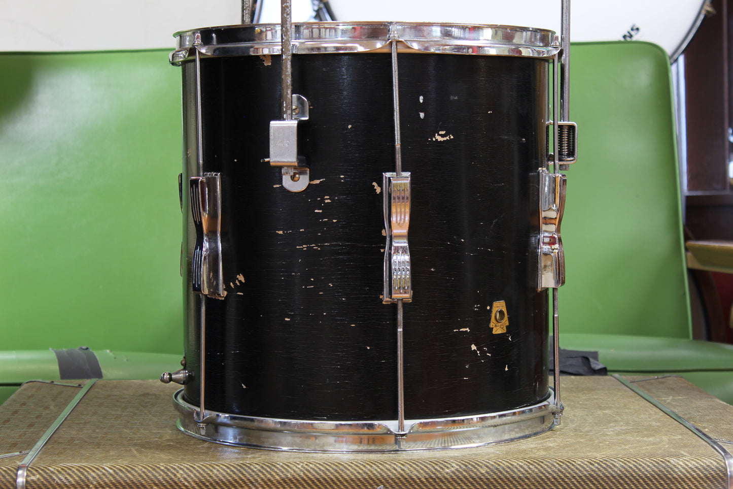 1966 Ludwig Club Date in Black Lacquer 14x20 14x14 8x12