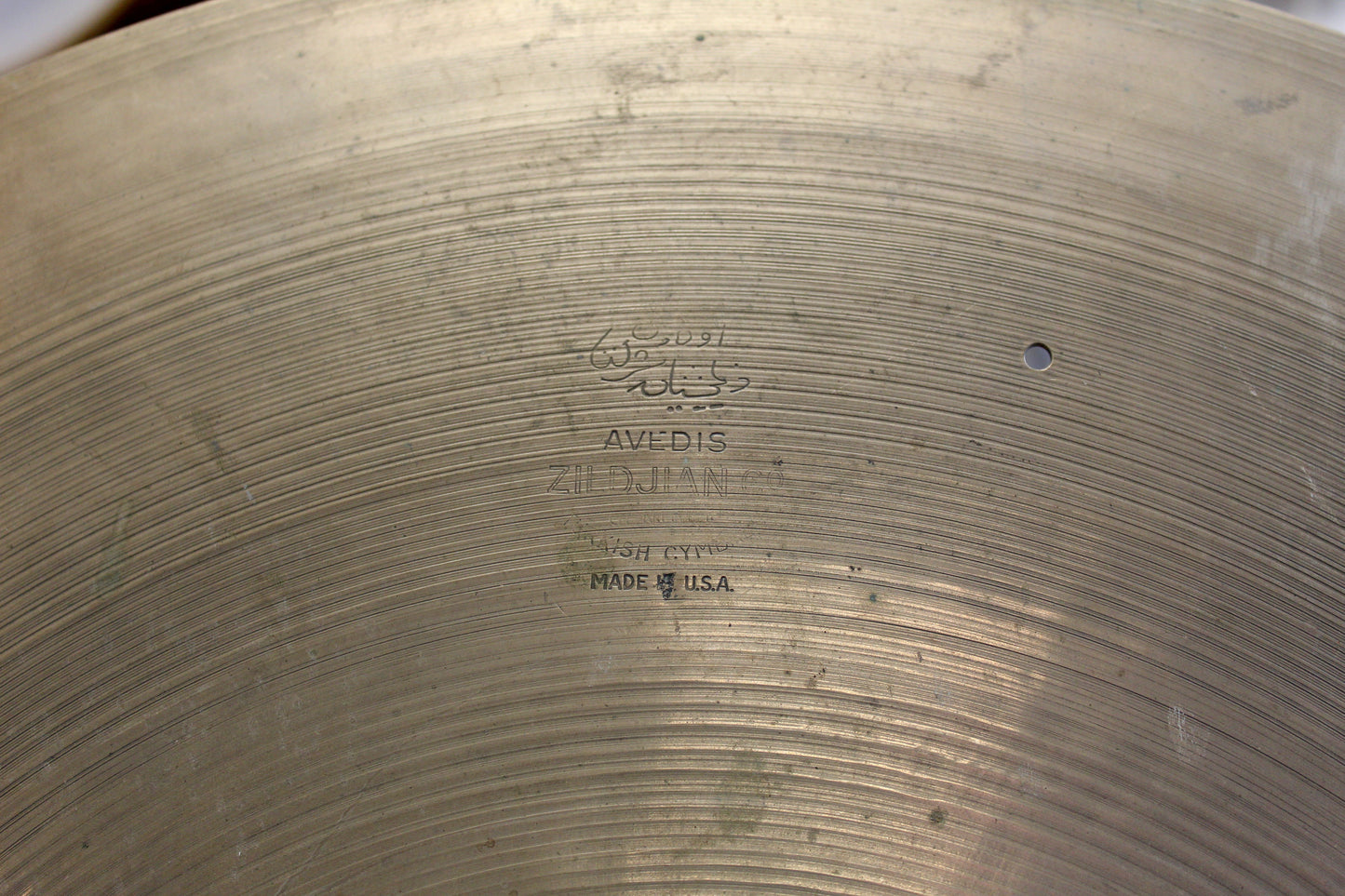 1950s A. Zildjian 24" Block Stamp Ride 3408g