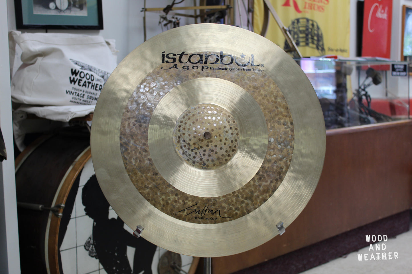 Used Istanbul Agop 19" Sultan Crash Cymbal 1616g