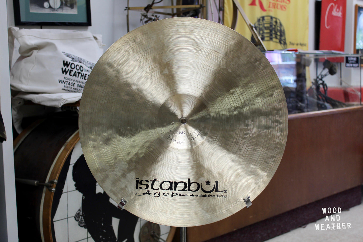 Used Istanbul Agop 19" Sultan Crash Cymbal 1616g
