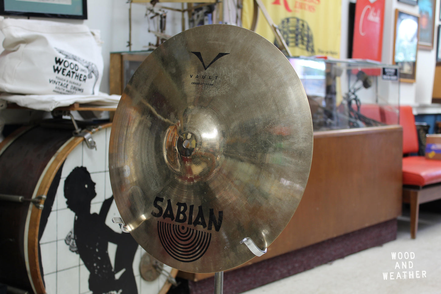 Used Sabian 17" Vault Brilliant Crash Cymbal 1170g
