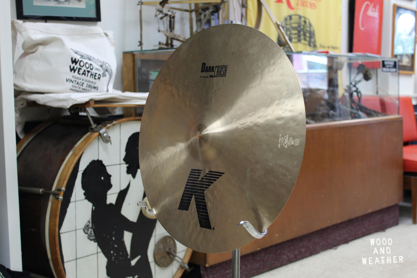 Used Zildjian 17" K Series Dark Thin Crash Cymbal 1225g