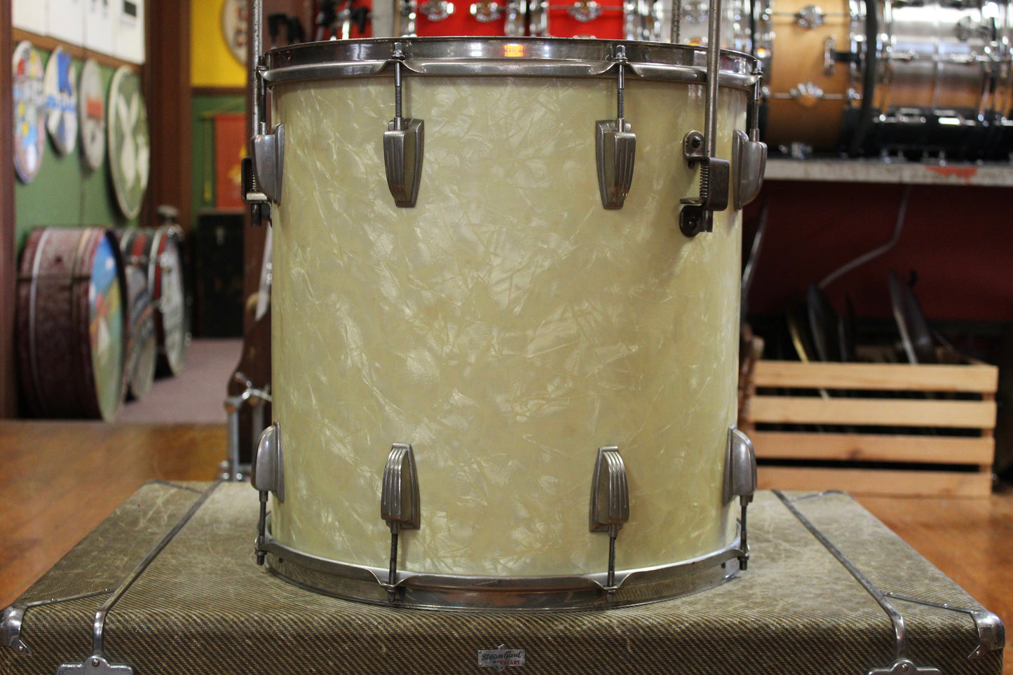 1950s WFL Super Classic Outfit in White Marine Pearl 14x22 9x13 16x16