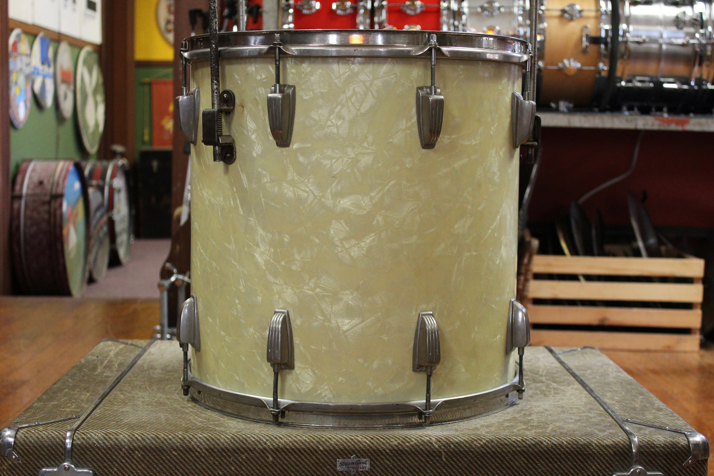 1950s WFL Super Classic Outfit in White Marine Pearl 14x22 9x13 16x16