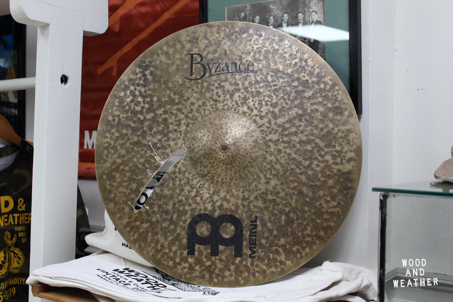 Used Meinl 20" Byzance Dark Ride Cymbal 2860g - Repair